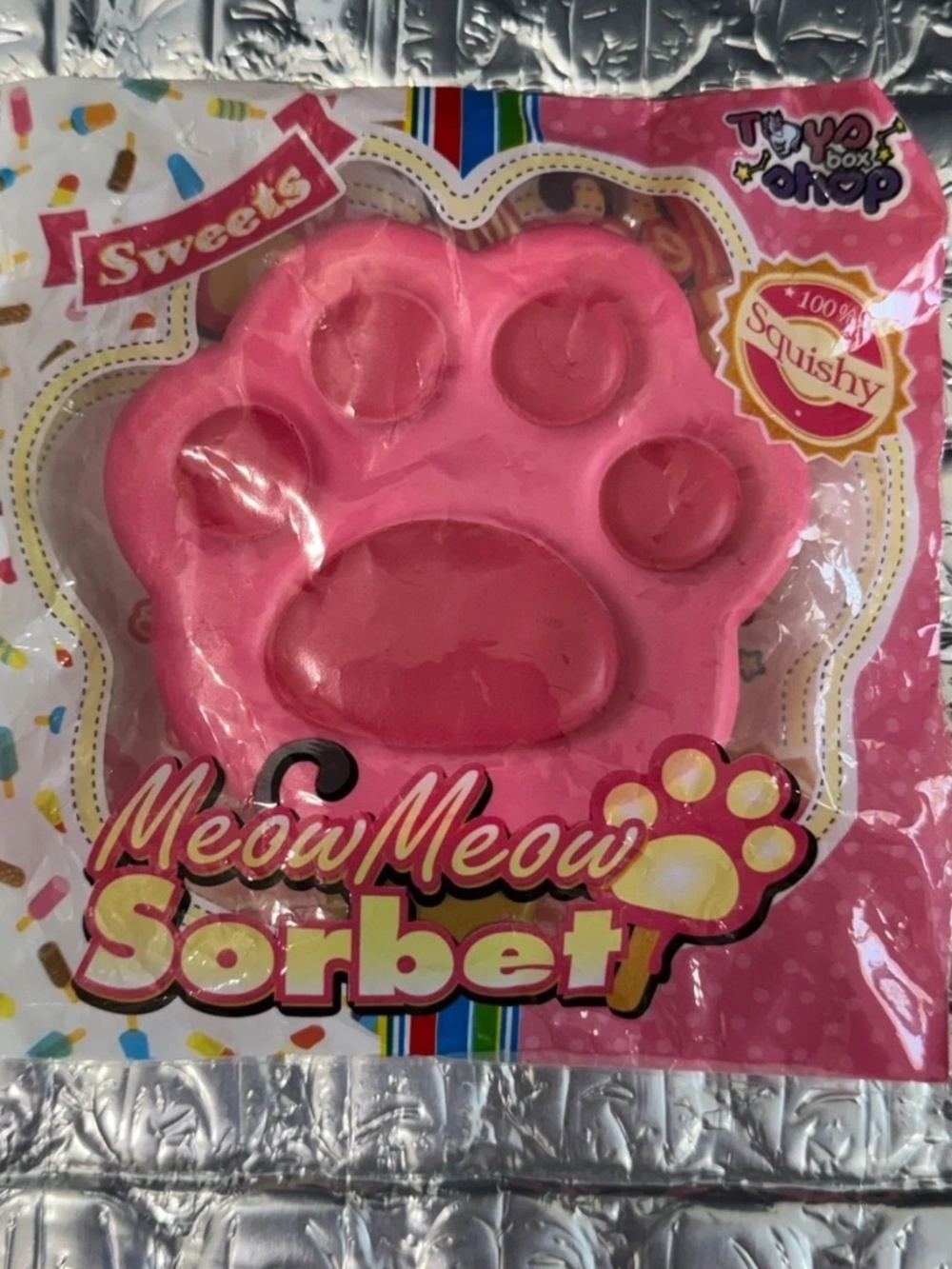 ToysBoxShop Paw Sorbet Icecream Fidget Squishy